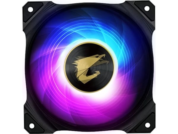 GIGABYTE AORUS 120 ARGB, Tuuletin, 12 cm, 800 RPM, 1700 RPM, Musta, Valkoinen