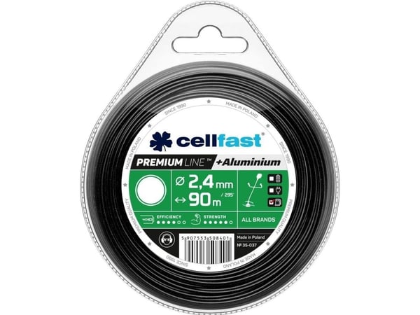Cellfast Celfast, premium 2,4 mm 90 m sirkulære kjerner (35-037)
