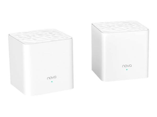 Tenda Nova MW3 - Wi-Fi-system - (2 rutere) - inntil 300 kvm - maske - Wi-Fi 5 - Dobbeltbånd