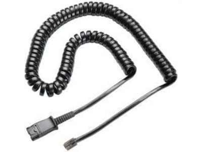 Poly - Headset-adapter - Snabburkoppling hane till mikrojack hane högervinklad - 45.7 cm - för Poly PTH100, PTH200; Supra PTH-100