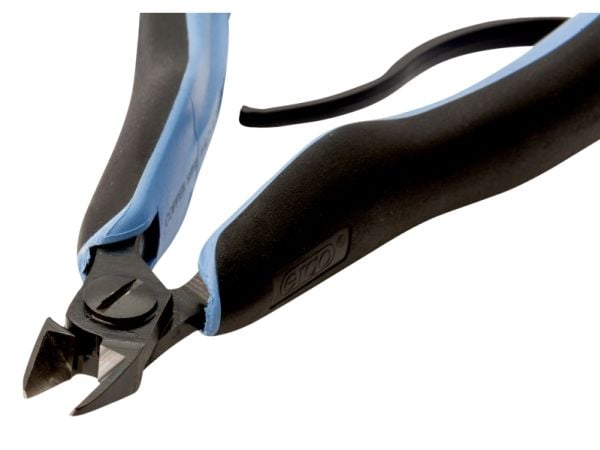 Bahco sidetang, ovalt hode, RX-serien, diagonaltang, 1 cm, 1,05 cm, 6 mm, stål, svart, blå