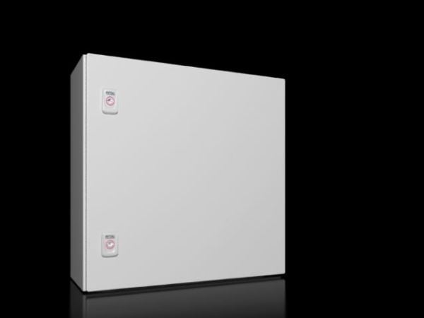 RITTAL AX Compact-taulu, WHD: 500x500x210 mm, teräslevy, asennuslevyllä, yksiovinen, kaksi kierrelukkoa