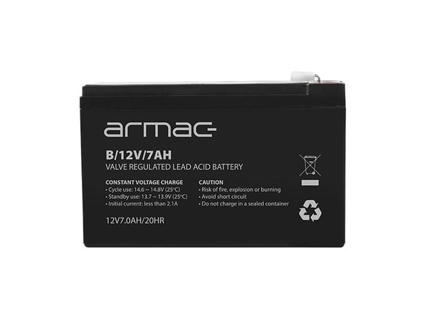 Armac - UPS-batteri - 1 x batteri - ventilregulert blysyre (VRLA) - 7 Ah