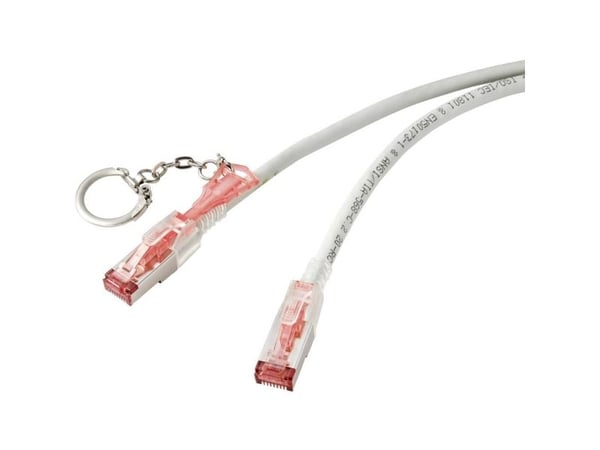 Renkforce RF-4533114, 1 m, Cat6a, S/FTP (S-STP), RJ-45, RJ-45, Grå
