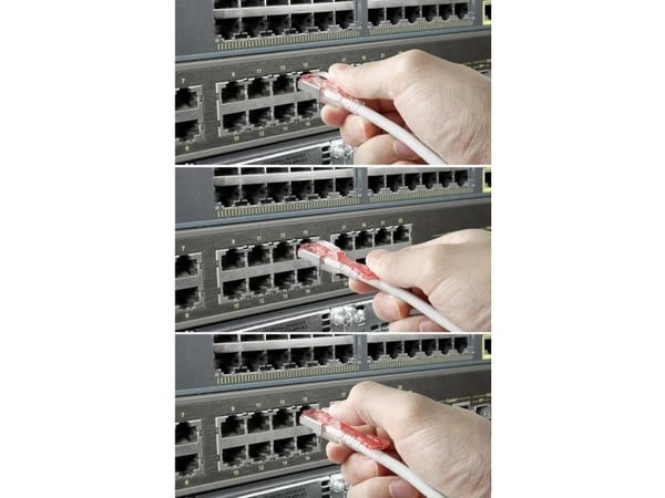 Renkforce RF-4533114, 1 m, Cat6a, S/FTP (S-STP), RJ-45, RJ-45, Grå
