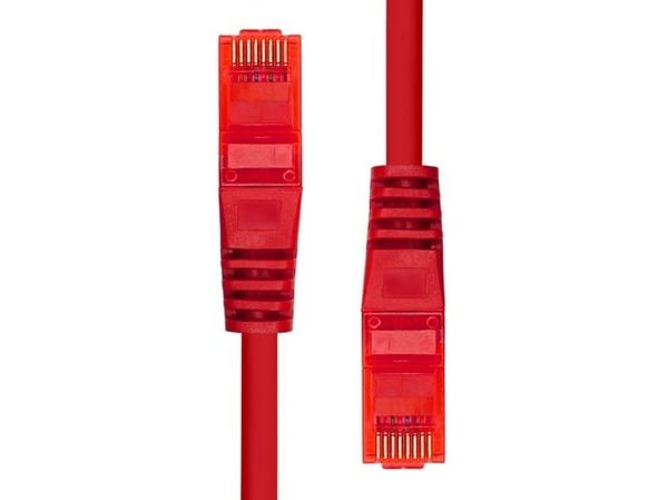 ProXtend 6UTP-002R, Cat6, U/UTP (UTP), RJ-45, RJ-45, Rød