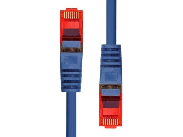 ProXtend - Koblingskabel - RJ-45 (hann) til RJ-45 (hann) - 75 cm - 6 mm - UTP - CAT 6 - halogenfri, uten hindringer, flertrådet - blå