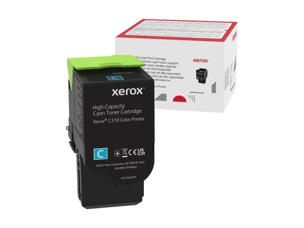 Xerox - Høykapasitets - cyan - original - tonerpatron - for Xerox C310/DNI, C310/DNIM, C310V_DNI, C310V_DNIUK, C315/DNI, C315V_DNI, C315V_DNIUK