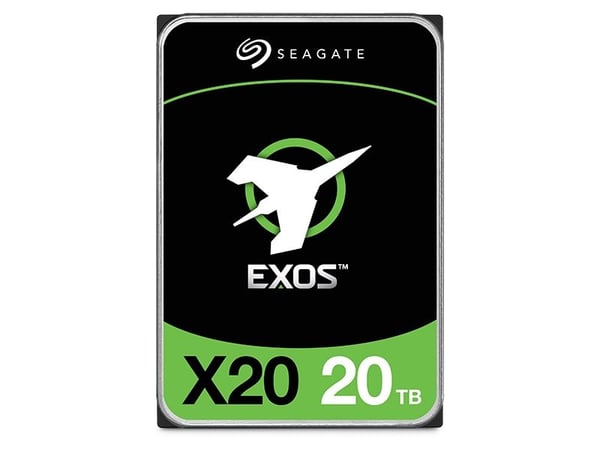Seagate Exos X20 ST20000NM007D - Hårddisk - 20 TB - inbyggd - SATA 6Gb/s - 7200 rpm - buffert: 256 MB
