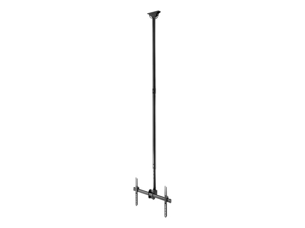 DELTACO Office - Monteringssett (takmontering) - full motion, telescopic - for flatpanel - 2500 - 3000 mm - svart - skjermstørrelse: 37"-70"
