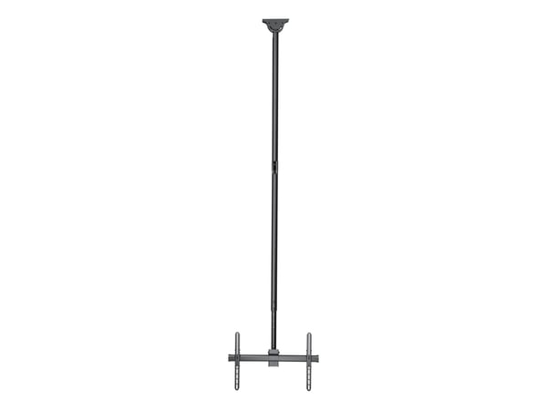 DELTACO Office - Monteringssett (takmontering) - full motion, telescopic - for flatpanel - 2500 - 3000 mm - svart - skjermstørrelse: 37"-70"