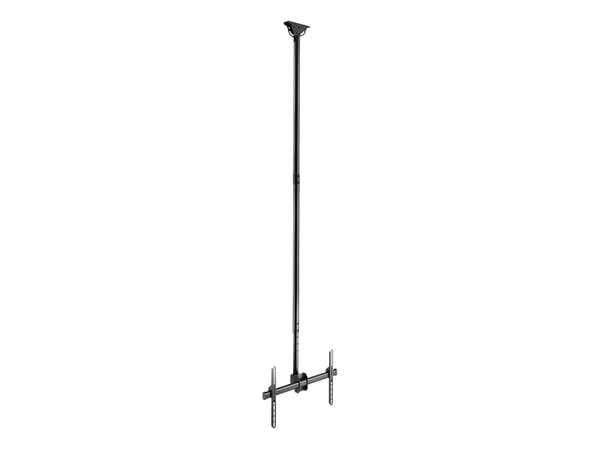 DELTACO Office - Monteringssett (takmontering) - full motion, telescopic - for flatpanel - 2500 - 3000 mm - svart - skjermstørrelse: 37"-70"