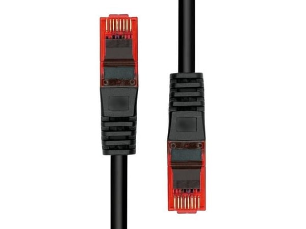 ProXtend - Koblingskabel - RJ-45 (hann) til RJ-45 (hann) - 75 cm - 6 mm - UTP - CAT 6 - halogenfri, uten hindringer, flertrådet - svart