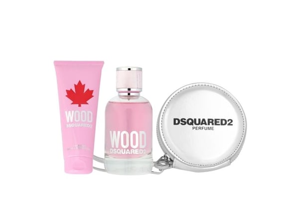 Dsquared2 Dsquared2 Wood Pour Femme eau de toilette 100ml + dusjsåpe 100ml + lommebok