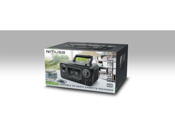 Muse M-182 RDC, Analog, FM, MW, Spiller, CD, CD-R, CD-RW, Gjenta alt, Repeter en, LED
