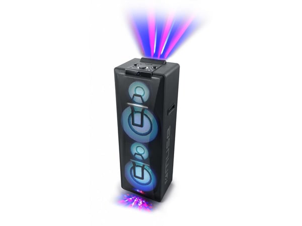Muse M-1990 DJ, 1000 W, Ledning & Trådløs, Sort, Stå, LED, Universell