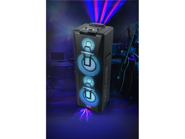 Muse M-1990 DJ, 1000 W, Ledning & Trådløs, Sort, Stå, LED, Universell