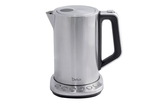 Orava Delux, 1,7 l, 2200 W, Rostfritt stål, Rostfritt stål, Justerbar termostat, Vattennivå indikator