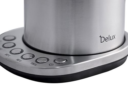 Orava Delux, 1,7 L, 2200 W, Rustfritt stål, Rustfritt stål, Justerbar termostat, Vannmåler