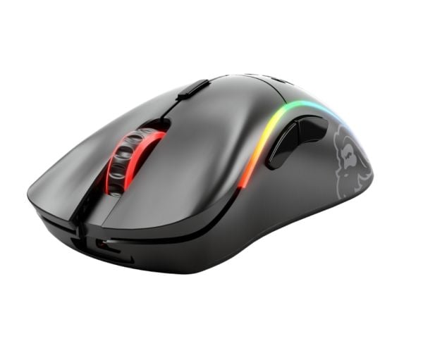 Glorious Gaming Model D Wireless, Høyre hendt, RF kabel-fri, 19000 DPI, Sort