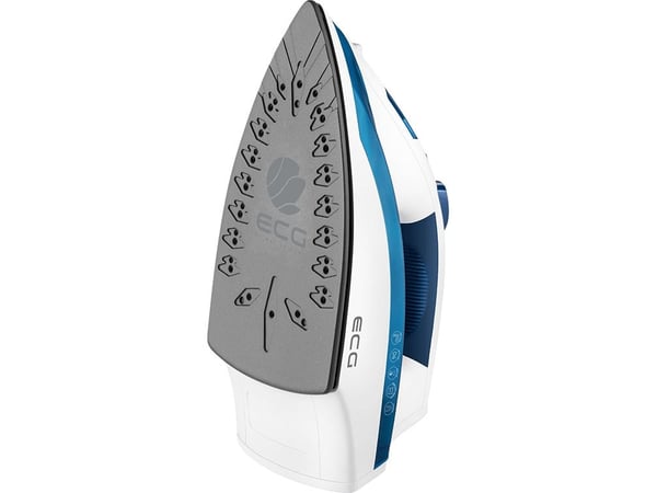 ECG NZ 322 Auto-Off, Tørr & dampstrykejern, Keramisk strykesåle, 1,9 m, 100 g/min, Blå, Hvit, 40 g/min