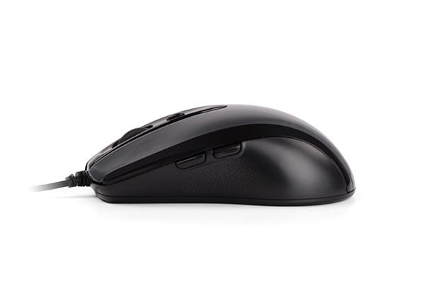 A4Tech V-Track N-708X - Mus - høyre- og venstrehåndet - optisk - 6 knapper - kablet - USB - grå
