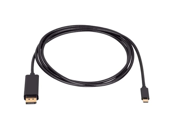 Akyga AK-AV-16 - Adapterkabel - USB-C (hann) til DisplayPort (hann) - 1.8 m - 4K 60Hz støtte - svart