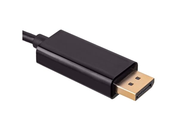 Akyga AK-AV-16 - Adapterkabel - USB-C (hann) til DisplayPort (hann) - 1.8 m - 4K 60Hz støtte - svart