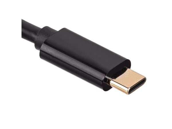 Akyga AK-AV-16 - Adapterkabel - USB-C (hann) til DisplayPort (hann) - 1.8 m - 4K 60Hz støtte - svart