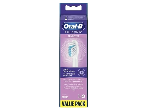 Oral-B Pulsonic Sensitive, 4 stykker, Hvit, Oral-B, Pulsonic