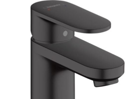 hansGrohe Vernis Blend 1-grebs håndvaskarmatur 70, med løft-op bundventil, mat sort