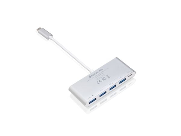IOGEAR GUH3C4PD USB-C - Hub - 4 x SuperSpeed USB 3.0 - stasjonær