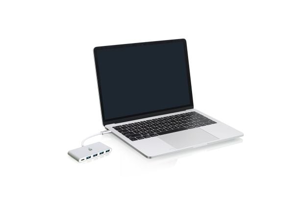 IOGEAR GUH3C4PD USB-C - Hub - 4 x SuperSpeed USB 3.0 - stasjonær