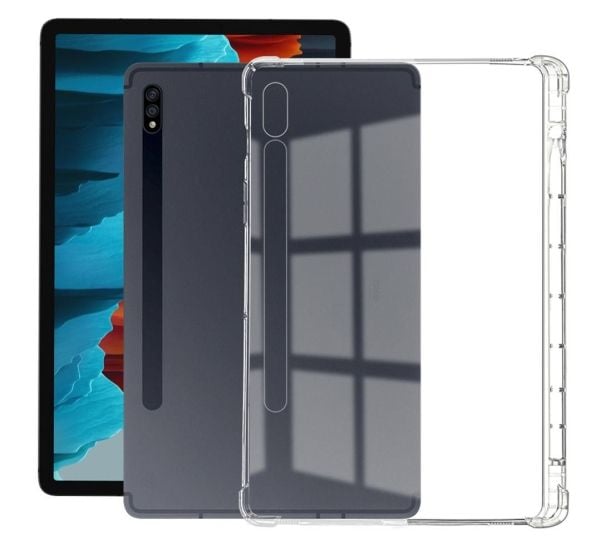 eSTUFF - Baksidedeksel for nettbrett - termoplast-polyuretan (TPU) - blank - for Samsung Galaxy Tab S7+