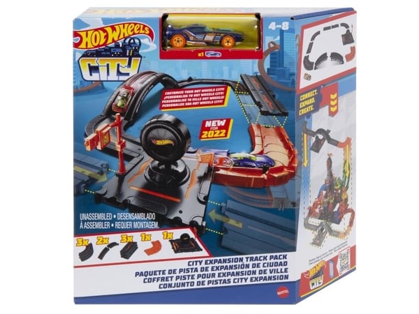 Hot Wheels City HDN95, Ajoneuvo ja ratasetti, 4 vuosi/vuosia, Muovi, Monivärinen, Sininen, Oranssi