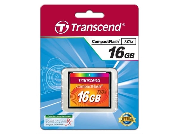Transcend - Flash-minneskort - 16 GB - 133x - CompactFlash