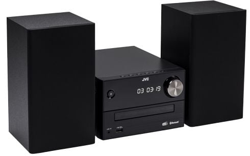 JVC UX-C25DAB, Hjemmelydanlegg (mikro), Svart, 1 disker, 14 W, 30 - 20000 Hz, DAB+, FM