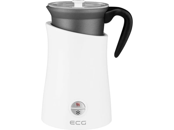 ECG NM 2255 Latte Art White, Automatisk melkeskummer/varmer, Hvit, Rustfritt stål, 150 ml, 300 ml, Varm & Kald