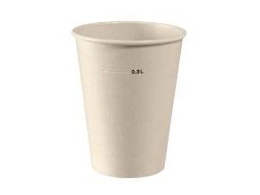 Papbæger Ø90x113mm 30cl 12oz Breeze kolddriksbæger Bagasse/PLA,18 pk x 50 stk/krt