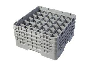 Diskkorg Cambro 50x50 cm för glas 36 fack plast grå, 2 st/fp