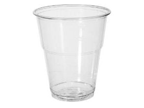 Plastglas 30 cl Bioware H110 mm Ø95 mm bionedbrydelig PLA Klar - (50 stk.)