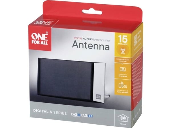 One for All DVB-T2 Alu EDGE Antenna 5G SV9335-5G