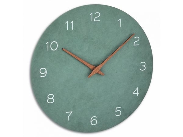 TFA-Dostmann 60.3054.04, Seinä, Quartz clock, Ympyrä, Vihreä, Puu, Puu