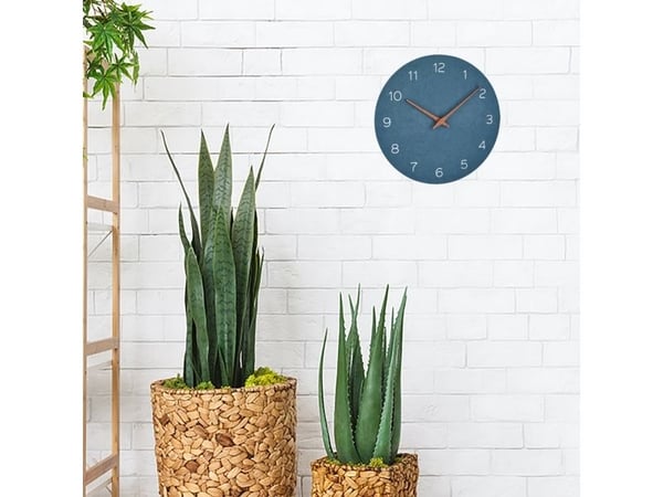 TFA-Dostmann 60.3054.06, Vegg, Quartz clock, Sirkel, Blå, Tre, AA