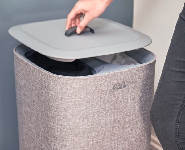Joseph Joseph 50001, 60 l, Rektangulær, Bomull, Polyester, Grå, Grå, Håndvask/maskinvask