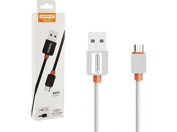 SOMOSTEL SMS-BP03, 1 m, USB A, USB C, Valkoinen