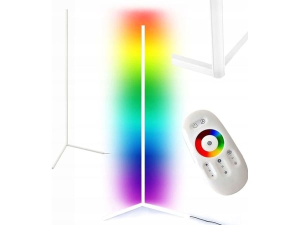 Mozos gulvlampe hjørne LC-RGB LED hvit