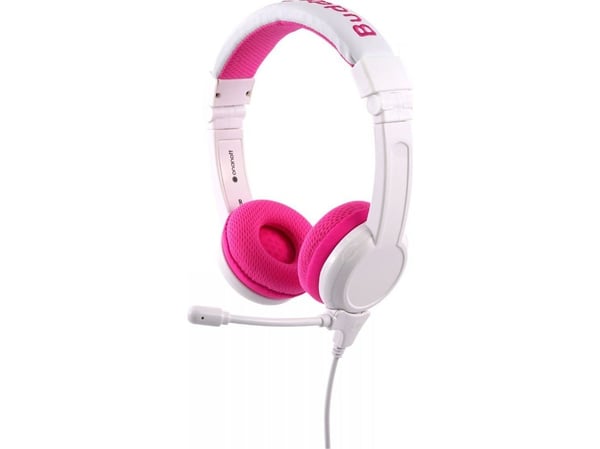 Onanoff BuddyPhones School+ - Hodesett - on-ear - kablet - 3,5 mm jakk - rosa