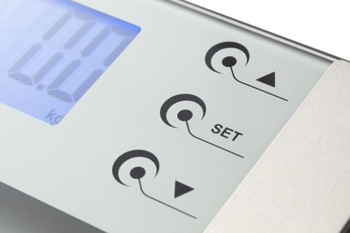Mesko Home MS 8146, Elektronisk personvekt, 180 kg, Sølv, Gjennomsiktig, kg, firkant, Glass