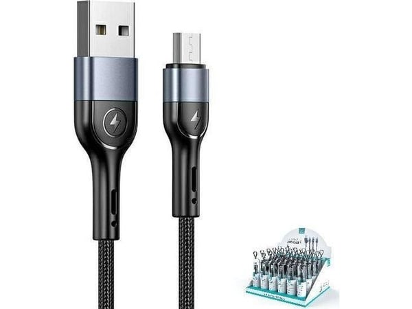 USB-kabel Usams USB-A til microUSB 1 m svart (SJ450ZJ01)